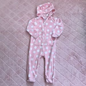 Pink polka dot carters onesie